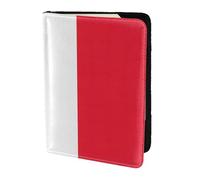 Étui de passeport en cuir imprimé drapeau français pour homme et femme, portefeuille de voyage, noir, One Size
