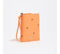 Étui de passeport en cuir orange, couleur sorbet UN