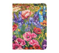 Étui de passeport en cuir personnalisable avec motif impressionniste et léger, Impressionnisme de champ coloré, 1 size