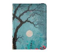Étui de passeport en cuir personnalisable The Magical Tree - Étui pour passeport - Pour documents de voyage - Avec blocage RFID - Ultra fin, L'arbre magique, 1 size