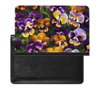 Étui de passeport en cuir phosphorescent pour passeport - Système solaire - Planète - Étui de voyage essentiel pour homme et femme, Pansy Perfection., Taille unique