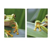 Étui de passeport en cuir pour passeport - Cascade - Imprimé - Pour documents, cadeaux de voyage, Arbre grenouille bébé, 20.3x13.8cm