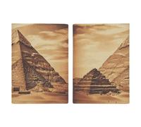 Étui de passeport en cuir pour passeport - Cascade - Imprimé - Pour documents, cadeaux de voyage, Pyramide égyptienne vintage, 20.3x13.8cm