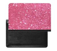 Étui de passeport en cuir pour passeport en résine en forme d'écureuil - Essentiels de voyage pour homme et femme, Paillettes scintillantes, Taille unique