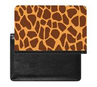 Étui de passeport en cuir pour passeport - Motif corbeaux - Essentiels de voyage pour homme et femme, Imprimé girafe., Taille unique