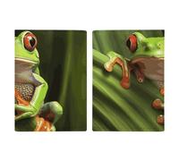 Étui de passeport en cuir pour passeport - Motif grenouille - Pour documents, cadeaux de voyage, Grenouille arbre, 20.3x13.8cm