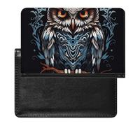 Étui de passeport en cuir pour passeport Niagara Falls - Essentiels de voyage pour homme et femme, chouette, Taille unique