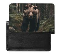 Étui de passeport en cuir pour passeport - Ours dans un arbre - Étui de voyage essentiel pour homme et femme, Ours dans un arbre, Taille unique