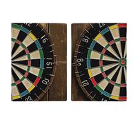 Étui de passeport en cuir pour passeport - Pour documents et cadeaux de voyage, Cible de fléchettes., 20.3x13.8cm