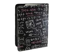 Étui de passeport en cuir synthétique avec formule mathématique pour voyage, protection de passeport RFID pour homme et femme