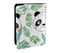 Étui de passeport en cuir synthétique imprimé panda géant vert pour homme et femme, 16,5 cm, Noir , Taille unique