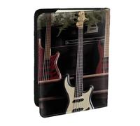 Étui de passeport en cuir synthétique pour guitare, basse, instruments de musique pour voyage, protection de passeport RFID pour homme et femme