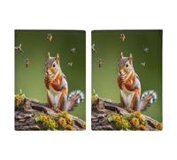 Étui de passeport en cuir synthétique ultra fin pour passeport avec motif oiseaux, écureuils, insectes, organiseur compact de qualité supérieure pour passeport international américain pour homme et