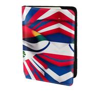 Étui de passeport en cuir véritable respectueux de l'environnement avec imprimé drapeau du Costa Rica