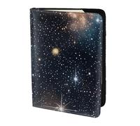 Étui de passeport fin et léger avec imprimé galaxies et constellations, accessoire de mode universel pour adultes