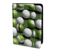 Étui de passeport imprimé balle de golf, portefeuille de voyage fin et léger, accessoire de mode universel pour adultes