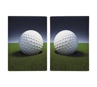 Étui de passeport imprimé balle de golf pour passeport de voyage, housse de protection pour cartes de voyage, étui portefeuille avec blocage RFID en cuir pour homme et femme, 20,3 x 13,8 cm, moderne,