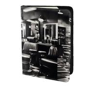 Étui de passeport imprimé de style monochrome, portefeuille de voyage fin et léger, accessoire de mode universel pour adultes