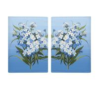 Étui de passeport imprimé « Do Not Forget Me » pour passeport de voyage, étui portefeuille avec blocage RFID en cuir pour cartes pour homme et femme, 20,3 x 13,8 cm, Ne m'oublie pas, 20.3x13.8cm,