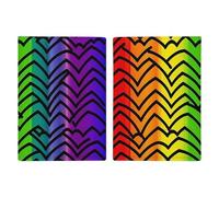 Étui de passeport imprimé Gay Pride avec motif arc-en-ciel pour cartes de voyage - Protection RFID - Étui en cuir pour cartes pour homme et femme - Gay Pride arc-en-ciel, Motif arc-en-ciel Gay Pride,