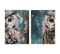 Étui de passeport imprimé hibou mignon pour passeport de voyage, housse de protection pour passeport de voyage, étui portefeuille en cuir avec blocage RFID pour cartes pour homme et femme, animal