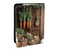 Étui de passeport imprimé It's A Rabbit and A Carotte, étui de voyage en cuir PU pour homme et femme, 16,5 cm, Noir , Taille unique