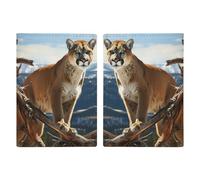 Étui de passeport imprimé Panther Mountain Lion pour passeport de voyage, étui portefeuille en cuir avec blocage RFID pour cartes pour homme et femme, lion de montagne panthère, Panther Mountain