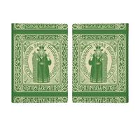 Étui de passeport imprimé pour la Saint-Patrick avec motif de bénédiction irlandaise pour passeport de voyage, étui portefeuille en cuir avec blocage RFID pour homme et femme, bénédiction irlandaise,