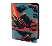 Étui de passeport imprimé volcan, portefeuille de voyage fin et léger, accessoire de mode universel pour adultes