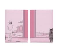 Étui de passeport People And Cat en cuir synthétique imperméable avec emplacements pour cartes de crédit pour homme et femme, 20,3 x 13,8 cm, Style :, 20.3x13.8cm