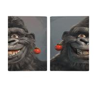 Étui de passeport photo Smiling Gorilla ultra fin en cuir synthétique compact de qualité supérieure pour passeport international américain pour homme et femme