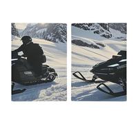 Étui de passeport pour motoneige ultra fin en cuir PU - Organiseur de documents de voyage compact de qualité supérieure - Housse de protection pour passeport international américain pour homme et