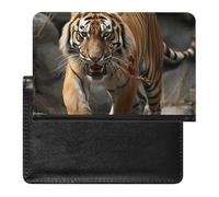 Étui de passeport pour passeport de voyage pour homme et femme avec blocage RFID - Accessoire de voyage, Tigre de Malaisie, Taille unique
