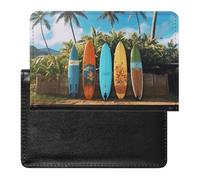 Étui de passeport pour passeport de voyage pour homme et femme avec blocage RFID, accessoire de voyage, Planche de surf Surf's Up, Taille unique