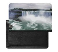 Étui de passeport pour passeport de voyage pour homme et femme avec blocage RFID, accessoire de voyage, Niagara Falls, Taille unique