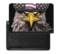 Étui de passeport pour passeport de voyage pour homme et femme avec blocage RFID, bleu turquoise, doré, marbre, accessoires de voyage, Cool Eagle, Taille unique