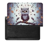 Étui de passeport pour passeport de voyage pour homme et femme avec blocage RFID, branches d'arbre de hibou, accessoires de voyage, Branches de hibou, Taille unique