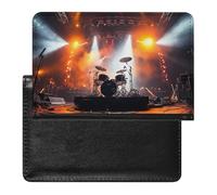 Étui de passeport pour passeport de voyage pour homme et femme avec blocage RFID, branches d'arbre de hibou, accessoires de voyage, Scène de concert rock, Taille unique