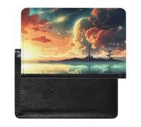 Étui de passeport pour passeport de voyage pour homme et femme avec blocage RFID, motif lion en colère, accessoires de voyage, Anime, Taille unique