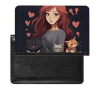 Étui de passeport pour passeport de voyage pour homme et femme, blocage RFID « A Girl Who Loves Cats » - Accessoires de voyage, A Girl Who Loves Cats, Taille unique