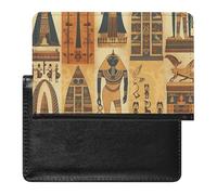 Étui de passeport pour passeport de voyage pour homme et femme, blocage RFID « A Girl Who Loves Cats » - Accessoires de voyage, Série Égypte Ancienne Tribe, Taille unique