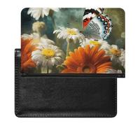 Étui de passeport pour passeport de voyage pour homme et femme - Blocage RFID d'une abeille sur une fleur - Accessoires de voyage, Fleurs et papillons., Taille unique