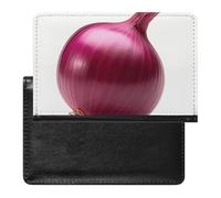Étui de passeport pour passeport de voyage pour homme et femme - Blocage RFID d'une abeille sur une fleur - Accessoires de voyage, Oignon rouge isolé, Taille unique