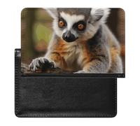 Étui de passeport pour passeport de voyage pour homme et femme, blocage RFID, nombreux tournesols, accessoires de voyage, Singe lémurien mignon, Taille unique