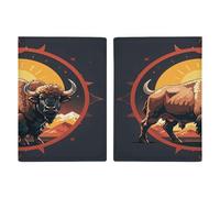 Étui de passeport pour passeport des montagnes du bison sauvage américain - Étui de protection pour passeport - Style : 20,3 x 13,8 cm, Style :, 20.3x13.8cm