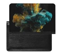 Étui de passeport pour voyage pour homme et femme - Bloque RFID - Palmiers sur la plage - Accessoires de voyage, Liquide coloré, Taille unique