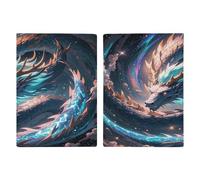 Étui de passeport The Dragon Is Soaring ultra fin en cuir synthétique pour documents de voyage compact de qualité supérieure pour passeport international américain pour homme et femme