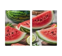 Étui de passeport ultra fin en cuir synthétique pour passeport pastèque et citron - Organiseur compact de qualité supérieure pour passeport américain - Pour homme et femme