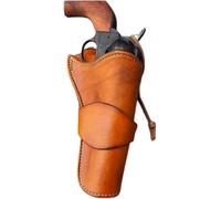 Étui De Pistolet Vintage en Cuir PU, étui De Revolver Dissimulé, Accessoire De Pirate De Cow-Boy Occidental avec étui De Pistolet Vertical Et Horizontal, Yellow, Size