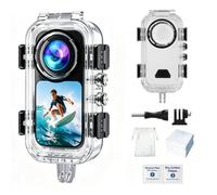 Étui de plongée invisible pour Insta360 X6, coque de protection étanche pour Insta 360 X6 avec adaptateur et accessoires pour appareil photo 60 m